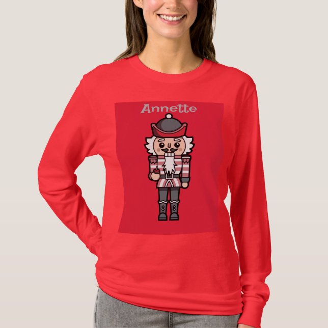 Red Nutcracker Weihnachts-T - Shirt (Vorderseite)