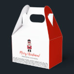 Red Nutcracker Weihnachtsfeiertag Geschenkschachtel<br><div class="desc">Eine niedliche Weihnachts-Gastgeschenk-Box. Und passen Sie es mit Ihrem Urlaub Gruß und Namen an. Entworfen für Sie von BlackBerry Boulevard.</div>