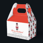 Red Nutcracker Weihnachtsfeiertag Geschenkschachtel<br><div class="desc">Eine niedliche Weihnachts-Gastgeschenk-Box. Und passen Sie es mit Ihrem Urlaub Gruß und Namen an. Entworfen für Sie von BlackBerry Boulevard.</div>