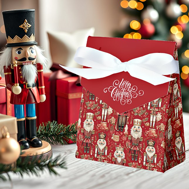 Red Nutcrackmuster Weihnachtsgeschenk Geschenkschachtel (Von Creator hochgeladen)