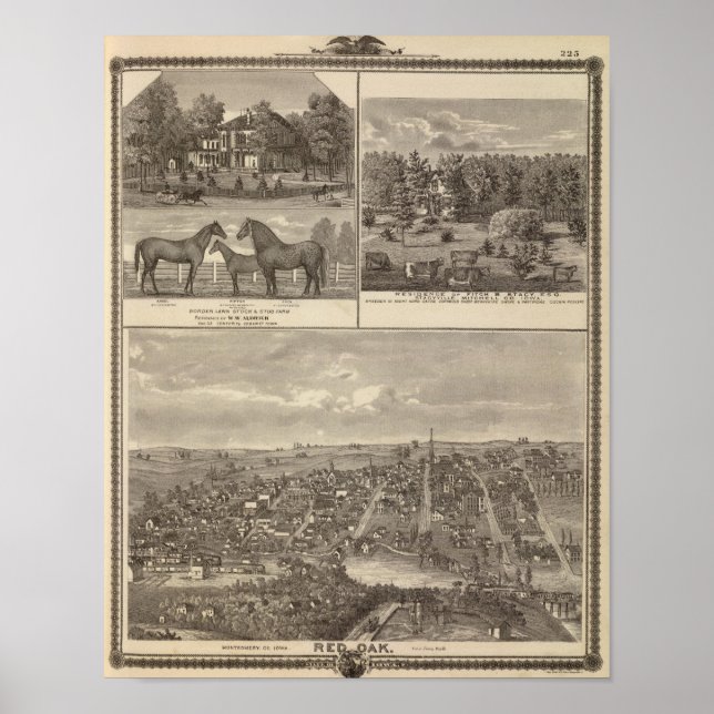 Red Oak Farm & Residence, Centre Tp Poster (Vorne)