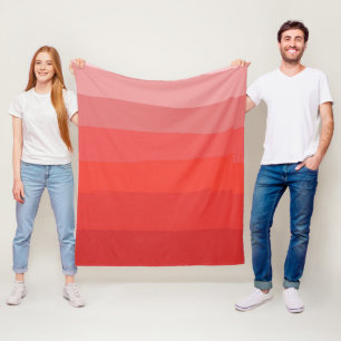 Red Ombre Fleecedecke