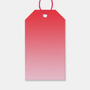 Red Ombre Geschenkanhänger