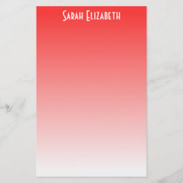 Red Ombre Stationery Briefpapier