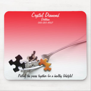 Red Ombre Template für das Health Puzzle Konzept Mousepad