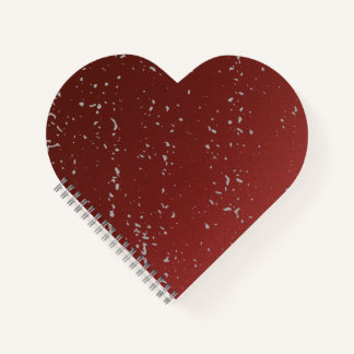 Red Ombre w Grey Specks Notebook – Stylish Journal Notizbuch