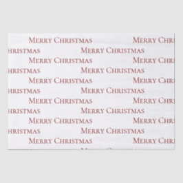Red on White Frohe Weihnachtsangebot Seidenpapier