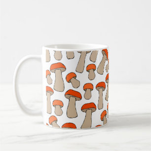 Red Orange Aspen Mushrooms Muster Kaffeetasse