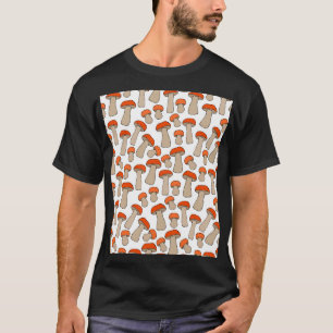 Red Orange Aspen Mushrooms Muster T-Shirt