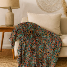 Red Orange Blue Aqua Angesagte Bohemische Kunst