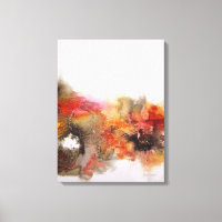 Red Orange Brown Abstrakt Art Leinwand
