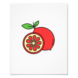 Red Orange Fotodruck