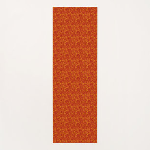 Red Orange Paisley Yoga Mat Yogamatte