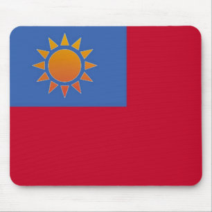 Red Orange Sun Mouse Pad Mousepad