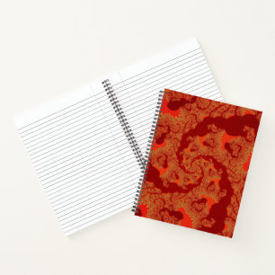 Red Orange Swirl Notizbuch