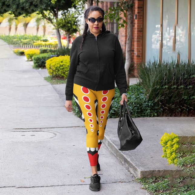 Red Orange Tiki Leggings (Von Creator hochgeladen)