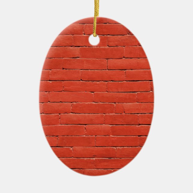 Red Orange Wall Keramikornament (Vorne)