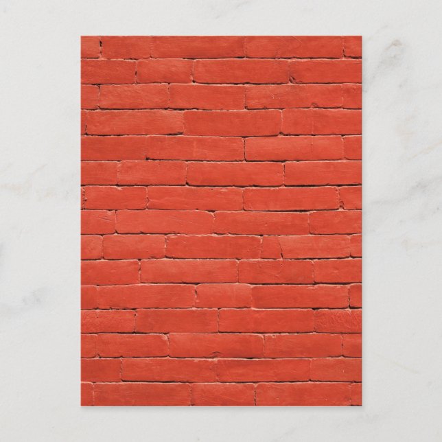 Red Orange Wall Postkarte (Vorderseite)