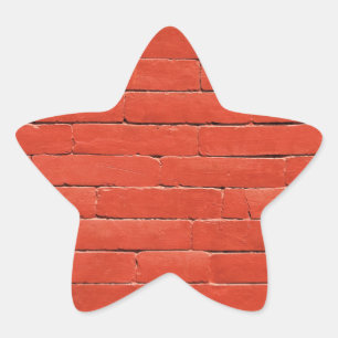 Red Orange Wall Stern-Aufkleber