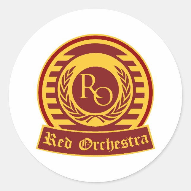 RED ORCHESTRA LOGO RUNDER AUFKLEBER (Vorderseite)