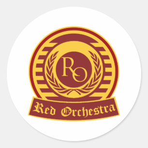 RED ORCHESTRA LOGO RUNDER AUFKLEBER