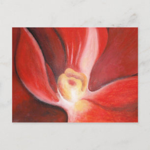 Red Orchid Postkarte