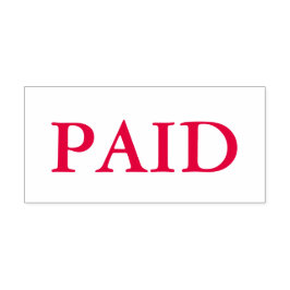 Red Paid Permastempel