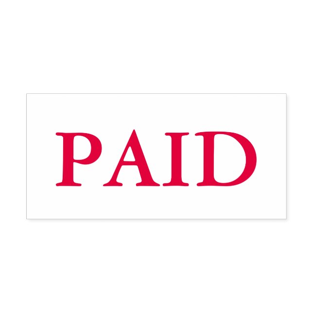 Red Paid Permastempel (Design)