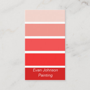 Red Paint Samples Visitenkarte