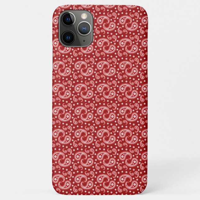 Red Paisley Case-Mate iPhone Hülle (Rückseite)