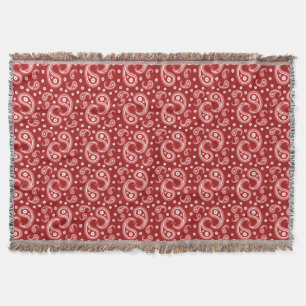 Red Paisley Decke