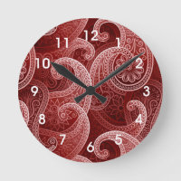 Red Paisley Exotic Pattern