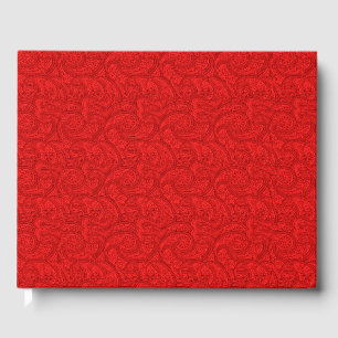 Red Paisley Gästebuch