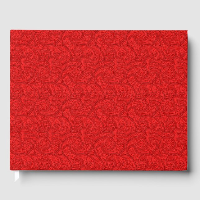 Red Paisley Gästebuch (Vorderseite)