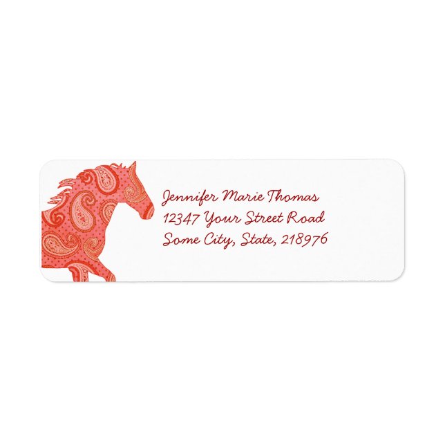 Red Paisley Horse (Vorne)