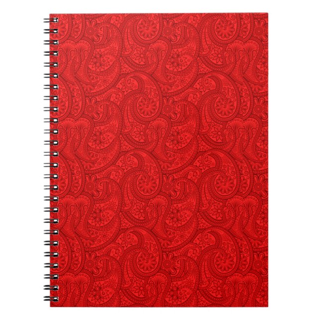 Red Paisley Notizblock (Vorderseite)