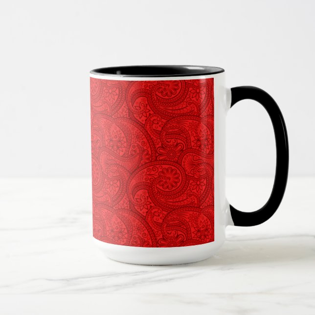 Red Paisley Tasse (Rechts)
