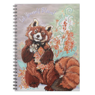 Red Panada Crystaline Vibes Art Planer Notizblock