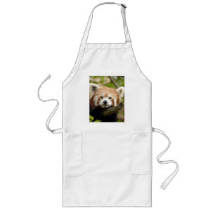 red-panda-004, roter Panda Lange Schürze