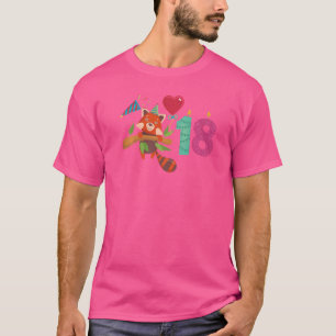 Red Panda 18. Geburtstag Spaß Red Pandas Tier Gra T-Shirt
