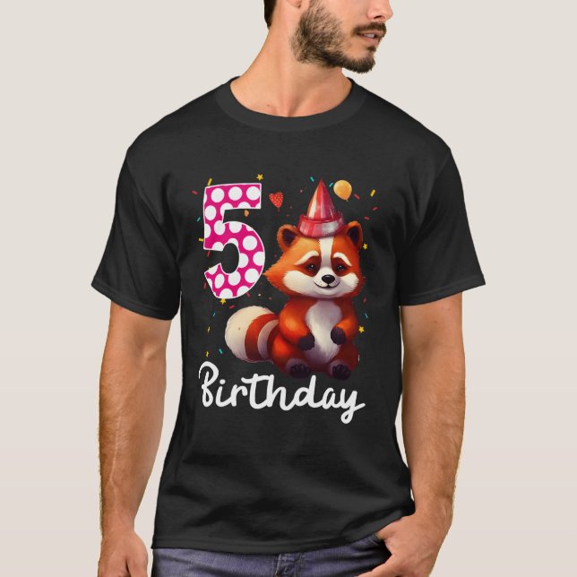 Red Panda 5th I bin 5 T-Shirt (Vorderseite)