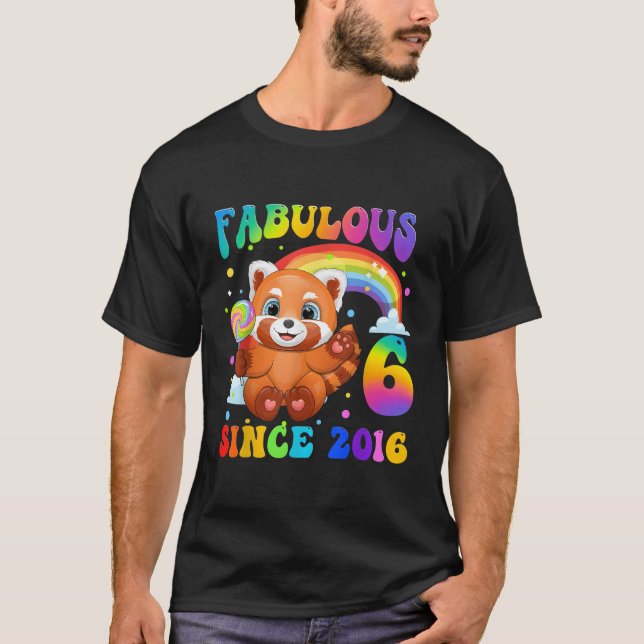 Red Panda 6 6th Seit 2016 T-Shirt (Vorderseite)