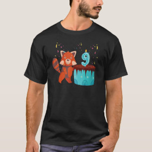 Red Panda 9. Geburtstag Red Pandas Animal Graphic T-Shirt