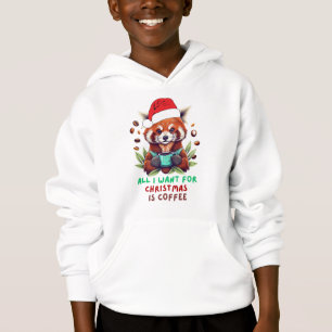 Red Panda Alles, was ich zu Weihnachten Wollte, is Hoodie