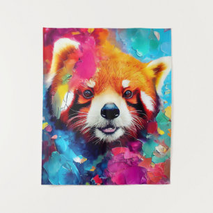 Red Panda Animal Discovery Adventure Nature Wandteppich