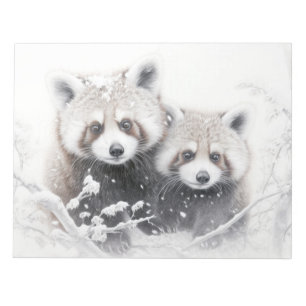 Red Panda Animal Discovery Wild Nature Ink Sketch Notizblock