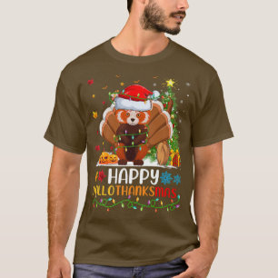 Red Panda Animal Lover Happy Red Panda Hallo T-Shirt
