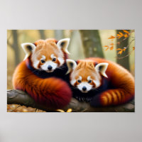 Red Panda Animal Nature Wildlife Zuneigung Gekümme