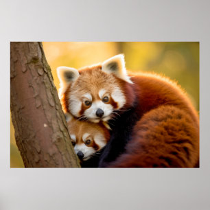 Red Panda Animal Wild Beauty Freedom Wilderness Poster