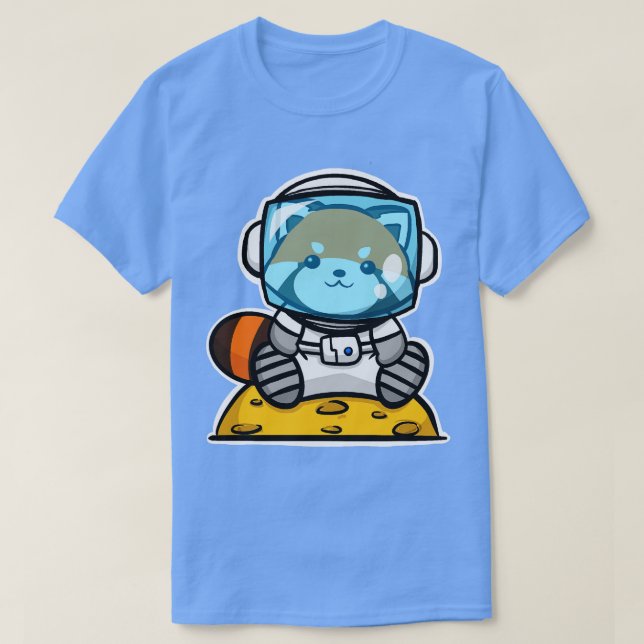 Red Panda Astronaut T-Shirt (Design vorne)